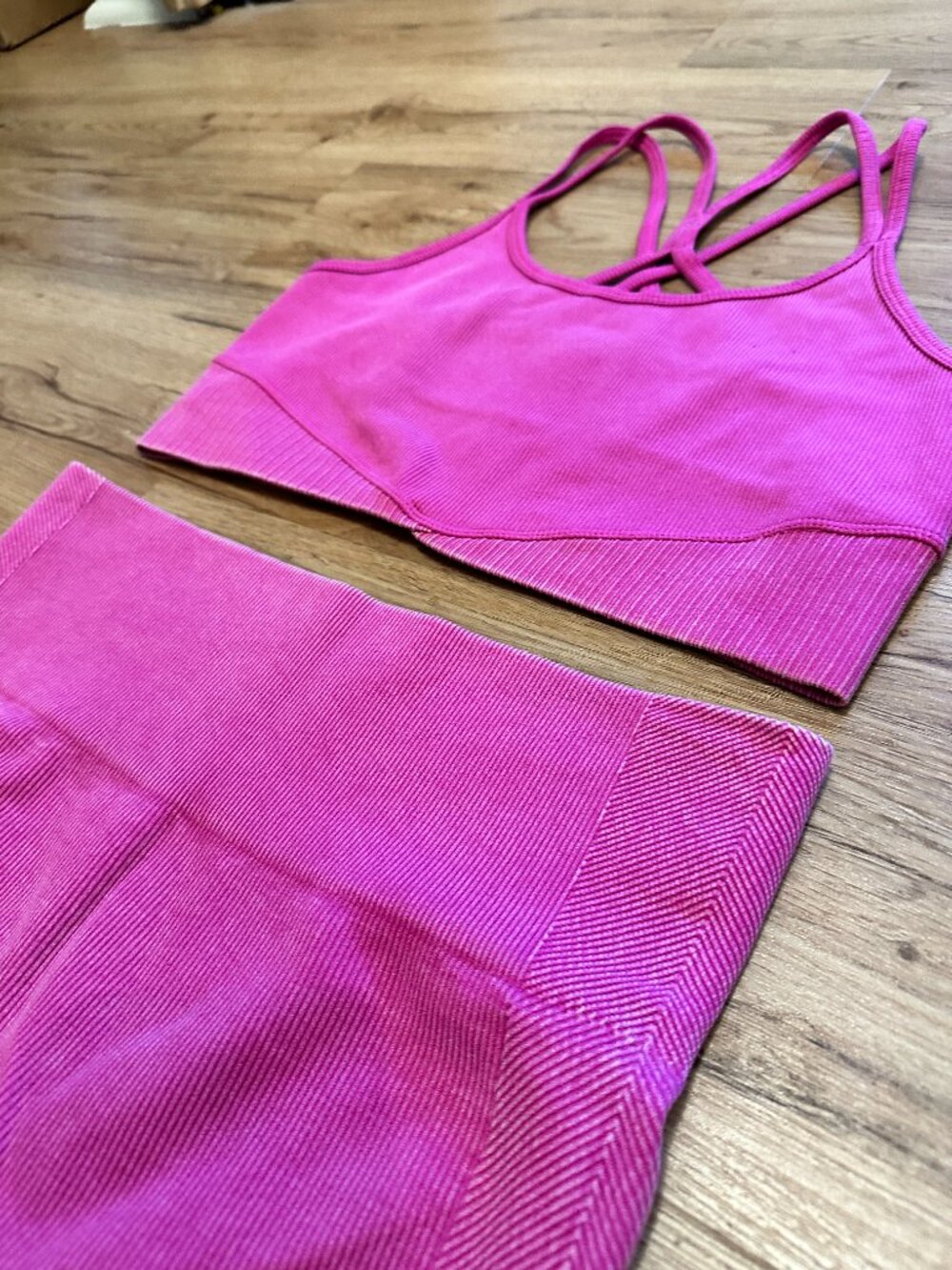 JOY LAB Pink Rib Active Set - Picture 4 of 6